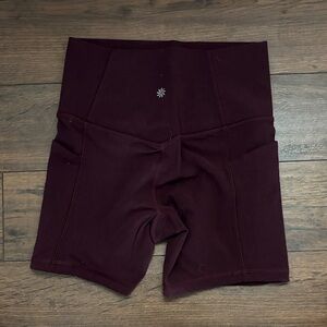 Athleta 5” salutation biker shorts